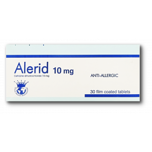 ALERID 10 MG ( CETIRIZINE ) 30 FILM-COATED TABLETS